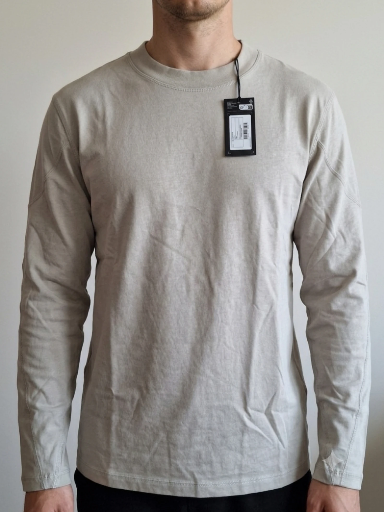 suéter casual weekday bege cinza novo com etiqueta tamanho m – photo 2
